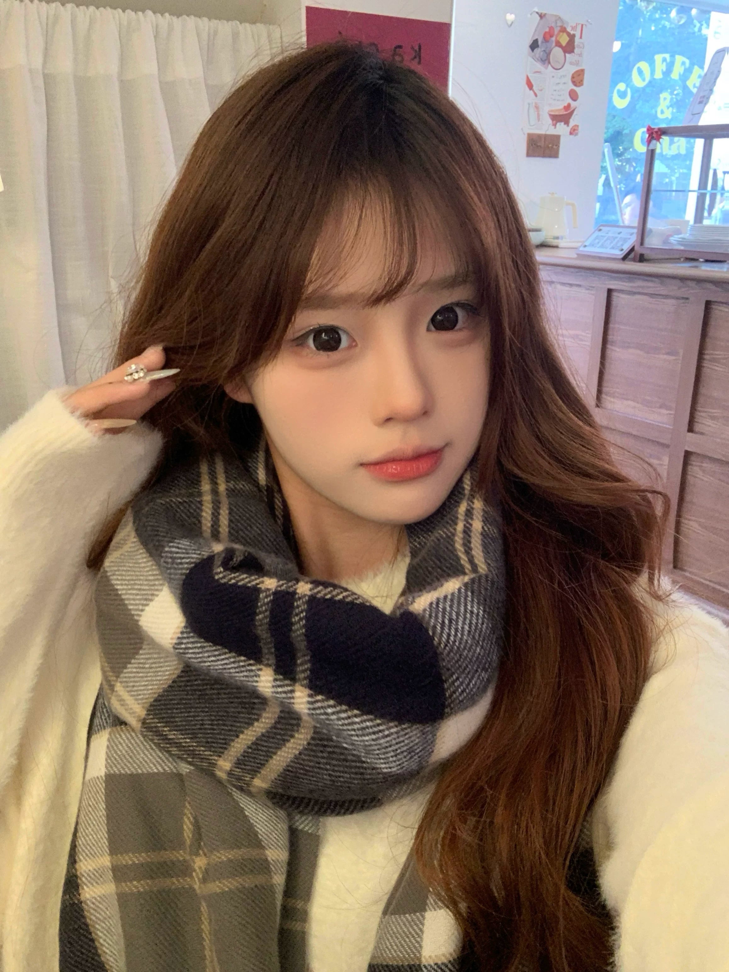 Yapon orijinal qış imitasiya kaşmir plaid isti cüt çox yönlü Koreyalı tələbə niş hədiyyə JK eşarp kişilər və qadınlar üçün
