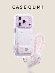 Çiçək eynəkləri üçün tonal krem Apple 17 üçün uyğun lentli Miffy dovşan mobil telefon qutusu yeni iphone17 dəsti Apple 17promax hər şey daxil 17pro payız əleyhinə Apple 16 silikon 15 qabıq 14 super isti 13