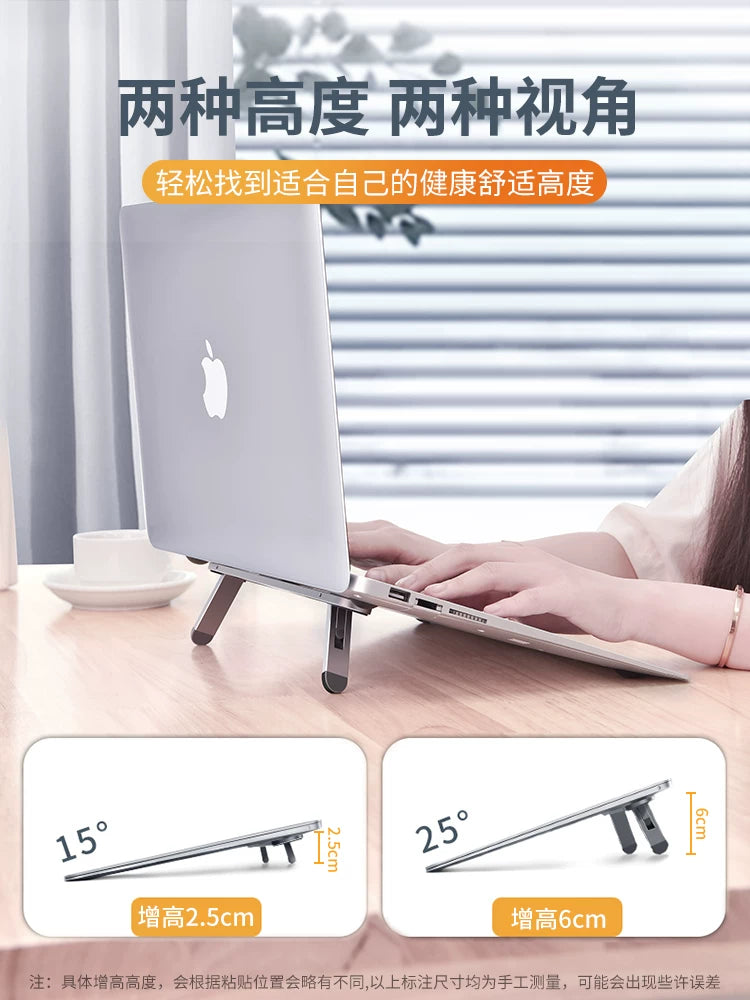 Paifan kompüter klaviaturası dayağı əyilən qaldırıcı mötərizə qatlana bilən dayaq bazası portativ notebook üzən ayaq altlığı radiator görünməz yapışdırıcı dolgu mini portativ aksesuarlar arxa stiker