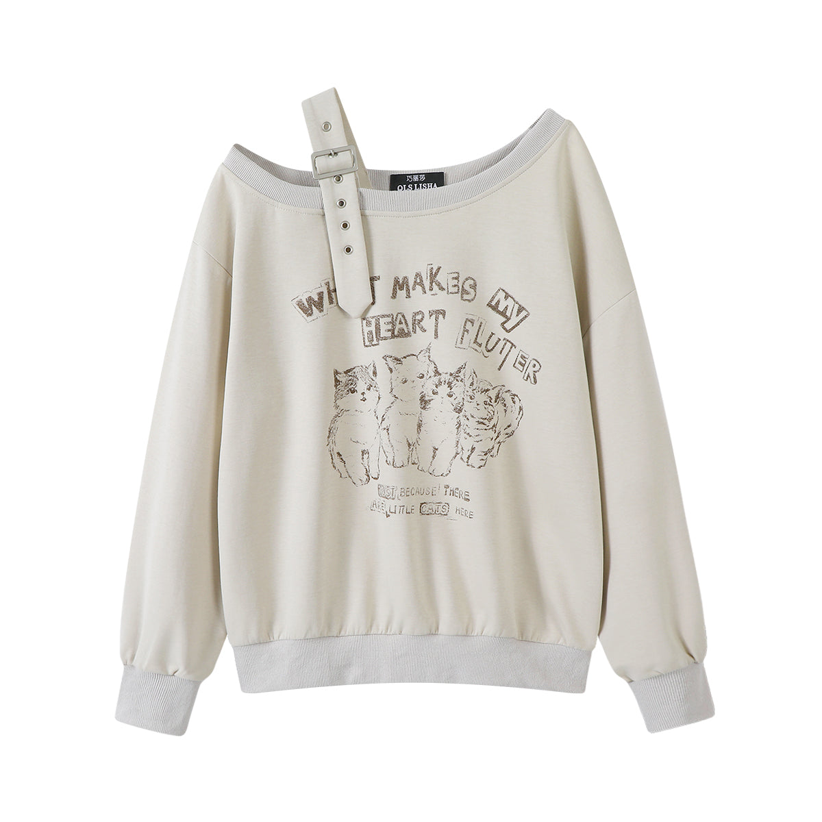 Cholisa Erkən Payız Nazik Çiyinsiz Sviter Qadınlar üçün 2025 Yeni Cizgi Filmi Çaplı Amerika Şirin və Acılı Bir Çiyinli Uzun Qollu Top