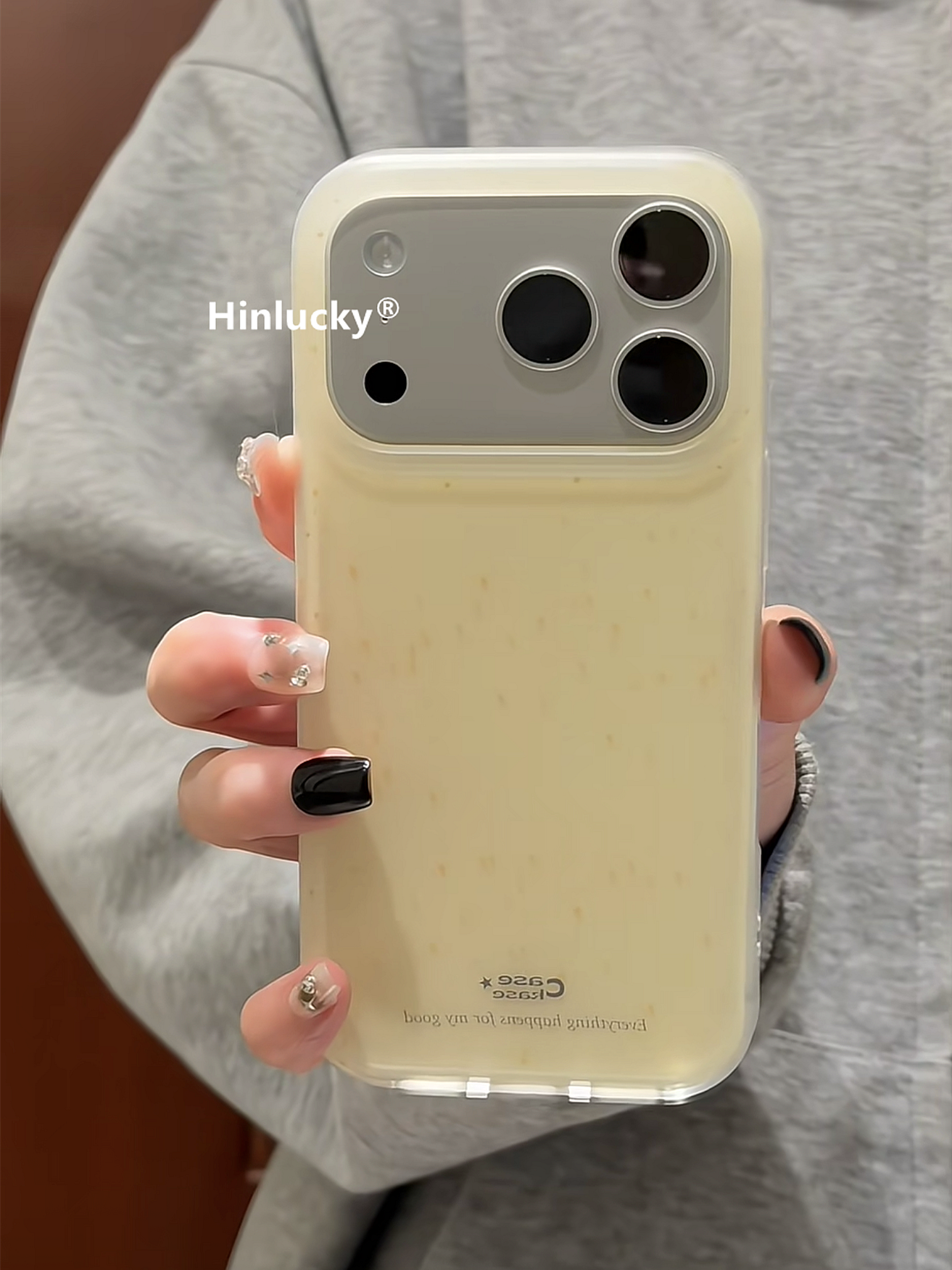 Hinlucky sarı sıçrayan mürəkkəb sendviçi Taiyaki stendi Apple 17 mobil telefon qutusu iphone16promax ikiqat şaxtalı 15 yeni 14 yıxılmağa qarşı qoruyucu örtük 17pro super gözəl görünüşlü inçlər üçün uyğundur