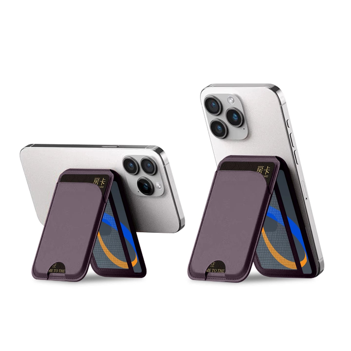 2025 Yeni Magsafe Kart Tutucu Maqnit Telefon Stendi Masaüstü Qatlanan Portativ Arxa Etiket Çoxfunksiyalı Aksesuar