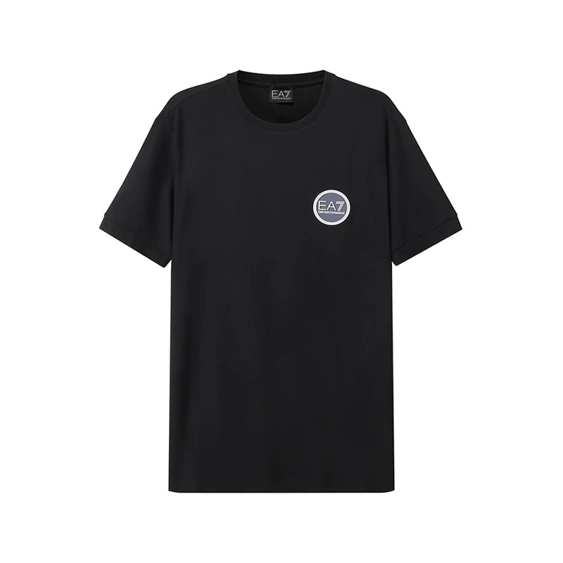 Armani EA7 Kişilər üçün Nazik Yaxalı Qısa Qollu İdman Nəfəs Alan, Tərli İdman Köynəyi 3LPT38 PJCDZ