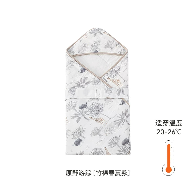 Ying's Körpə Bürünməsi Yorğanı Payız/Qış Üslubunda 5A Antibakterial Yenidoğulmuş Körpə Qış Bürünməsi Yorğanı Qalınlaşdırılmış Temperatur Sabiti Qorxuya Qarşı Bürünmə