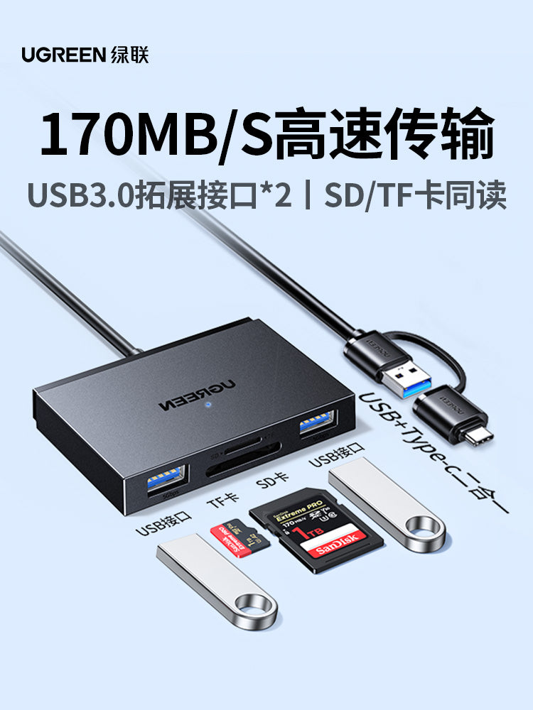 Greenlink yaddaş kartı oxuyucusu SD kart genişləndirici dok typec yüksək sürətli kamera bağlantısı USB çoxfunksiyalı mobil telefon TF yaddaşı OTG DJI Apple iPad noutbuk üçün uyğun CCD çevirici