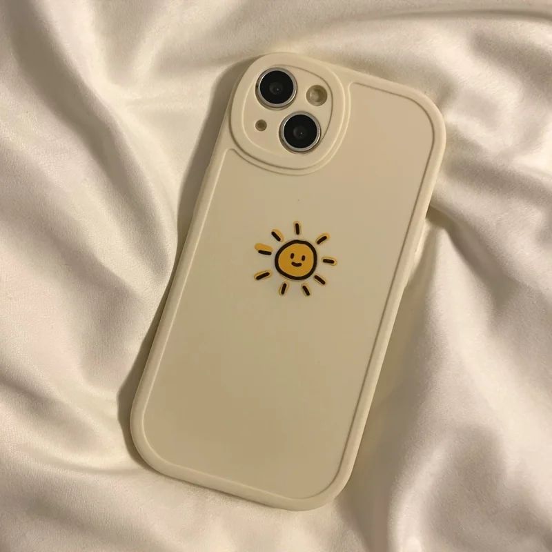 iPhone 11 12 13 14 15 Pro Max üçün Simple Sun Moon Telefon Çantası