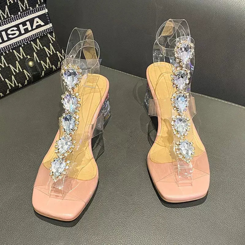 Plastik Sandal Blok Dabanlar 2023 Yay Qadın Ayaqqabı Satışı
