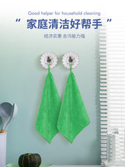 Qarmaqlı əl ilə silinən kvadrat dəsmal, təmizlik və təsərrüfat üçün xüsusi bez, su uducu və qalınlaşdırılmış qab salfet, tüysüz, təmizlik salfeti