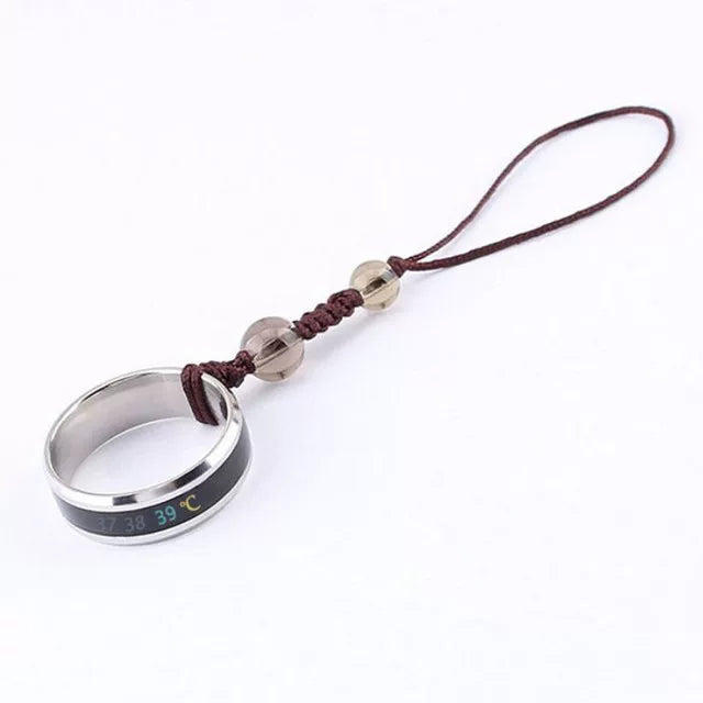 Telefon üçün üzük tokası, temperatura həssas telefon qayışı, titan polad üzük tokası, qısa telefon qayışı, kreativ aksesuar.