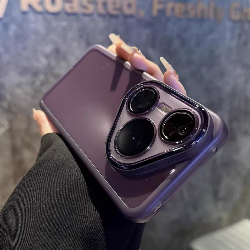 [Obyektiv filmi ilə gəlir] Huawei pura80pro+ mobil telefon qutusu üçün uyğundur yeni nazik və şəffaf pura90promax silikon p70 moda yüksək səviyyəli ultra düşməyə və sürüşməyə qarşı kişilər və qadınlar üçün