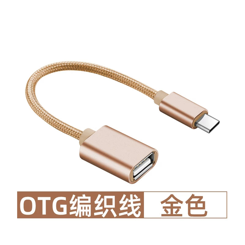 OTG adapter tip-c üçün Android mobil telefonu USB bağlantısı çevirici baş ötürücü cib telefonu kabel adapteri topdansatış