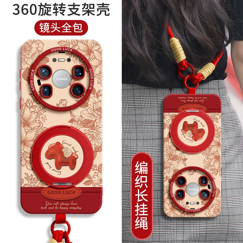 Huawei mate80 mobil telefon qutusu üçün uyğundur mate80promax yeni mate70 qadın pro qoruyucu çanta 60 lanyardlı hava pony 50 braket 40 huawei At ili 2026 lens hər şey daxil