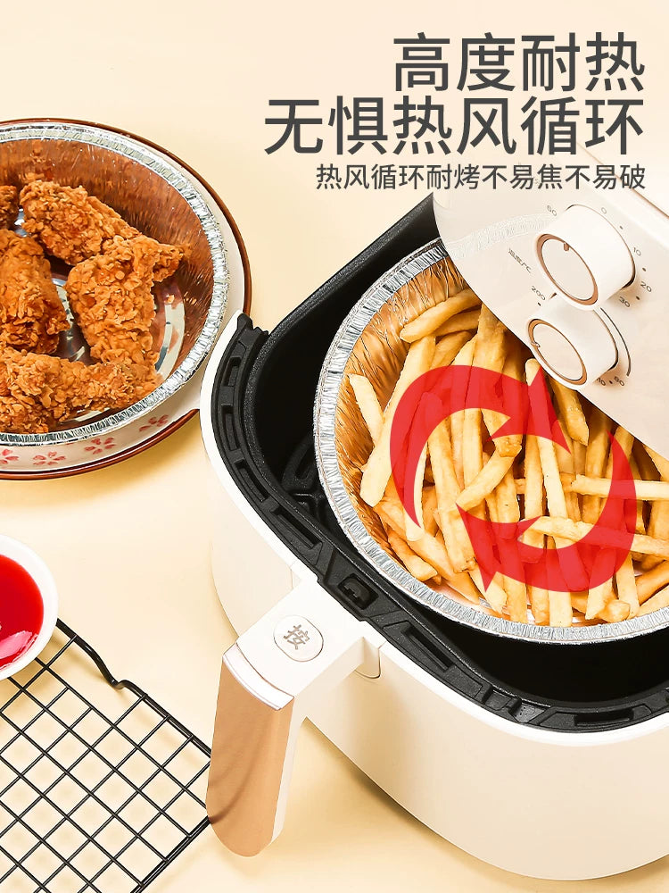 Hava fritöz xüsusi kağız qalay folqa qabı qutusu barbekü qutusu çörəkçilik qalay folqa qabı məişət silikon yağ uducu kağız qida dərəcəli qida