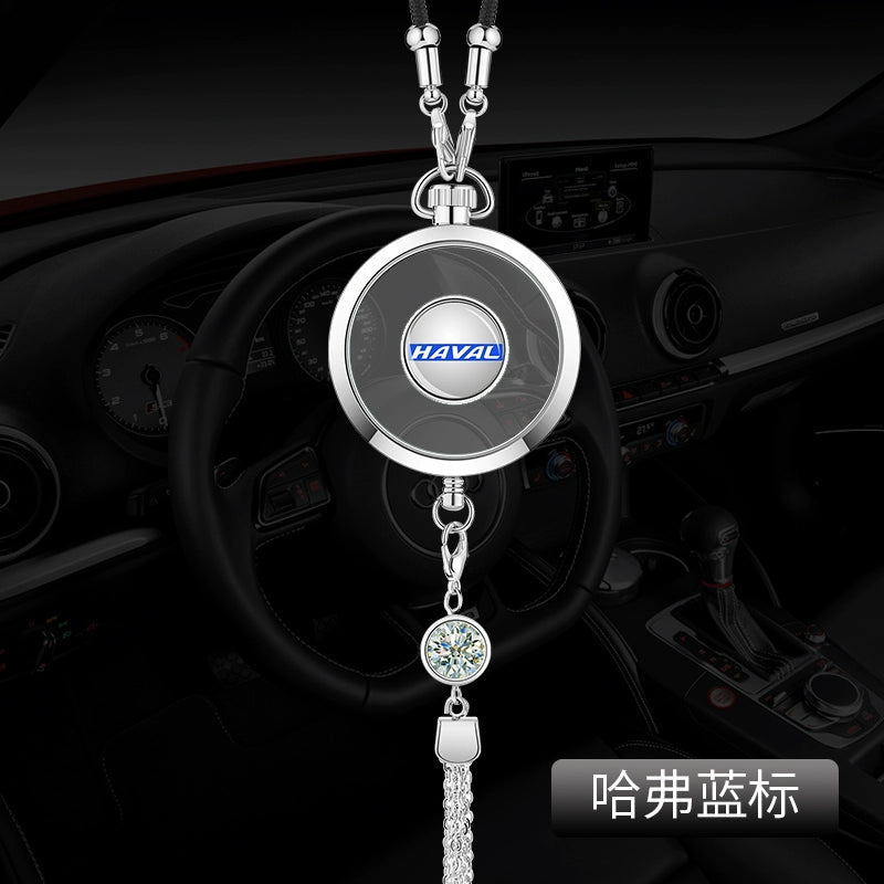 Avtomobil Ətri Avtomobil Asma Metal Qoruyucu Talisman Asma Dekorasiya Yüksək səviyyəli Avtomobil Loqosu Avtomobil Asma Efir Yağı Aromaterapiya Kulonu