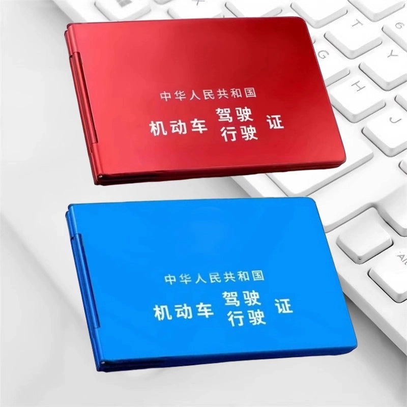 Alüminium Alaşımlı Motorlu Nəqliyyat Vasitəsi Sürücülük Vəsiqəsi Sürücülük Lisenziyası Shell İkisi Bir Arada 2025 Yeni Gələn Sürücü Lisenziyası Sertifikatı Sahibi Mobil Sahibi Çanta