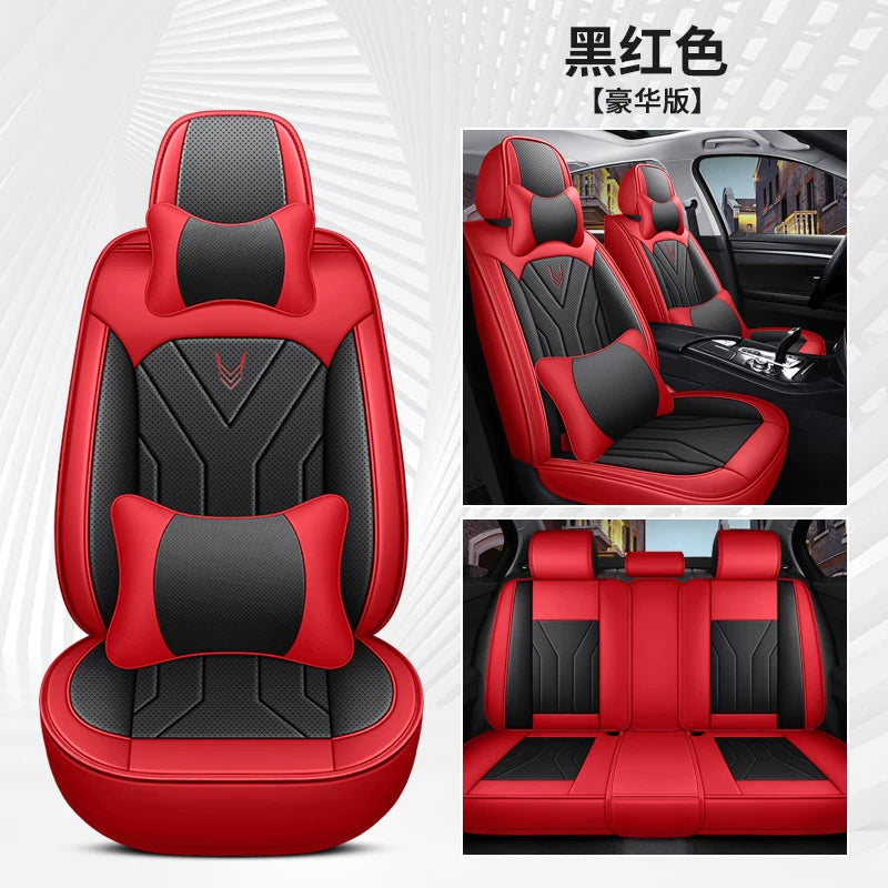 Specially designed for fall and winter, all-season car seat cushions, full-coverage, breathable Nappa leather seat covers.