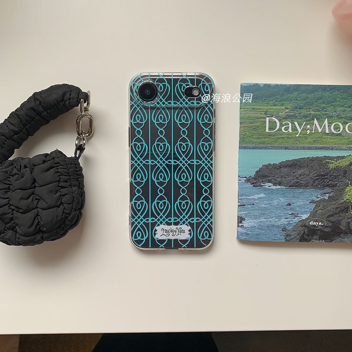 Dalğa Parkı [Üç vur və birini pulsuz əldə et] Apple 17PM mobil telefon qutusu üçün uyğun olan qədim dəmir pəncərə fərdiləşdirilmiş incə dəlik TPU şəffaf yumşaq qabıq silikon Samsung s25 supreme Xiaomi 17pro Huawei