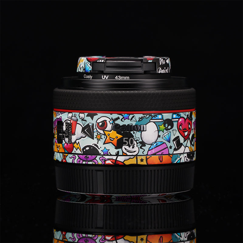 Meibentang Canon RF50F1.8 STM obyektiv qoruyucu film 16F2.8 tam örtülü stiker 3M üçün uyğundur