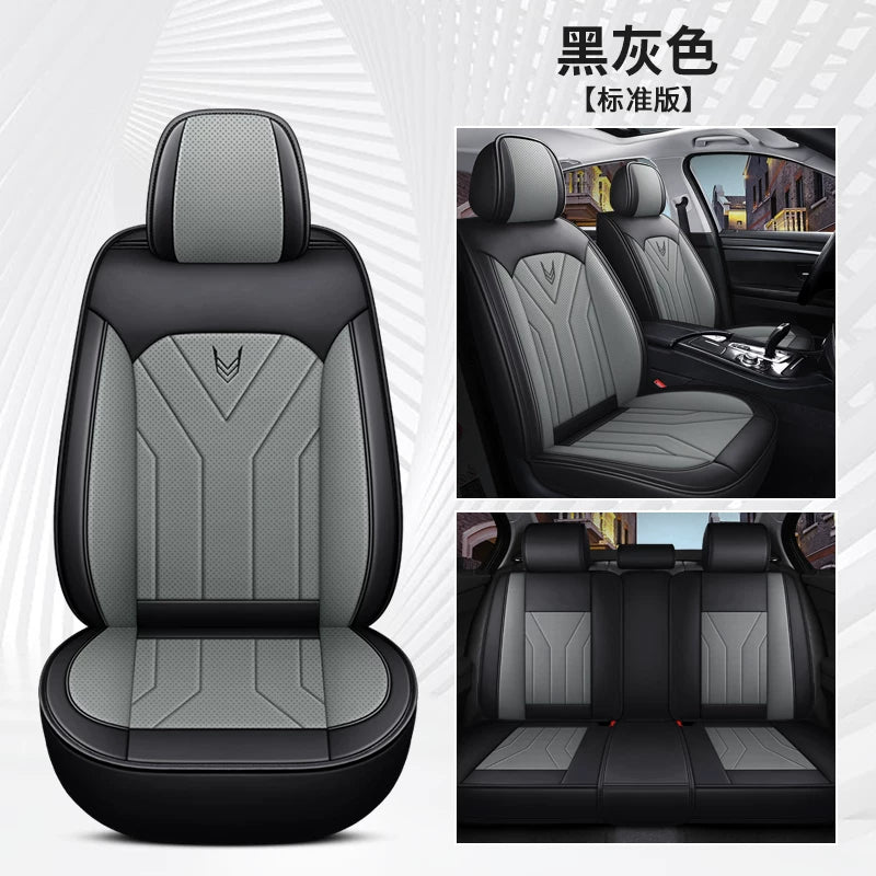Specially designed for fall and winter, all-season car seat cushions, full-coverage, breathable Nappa leather seat covers.