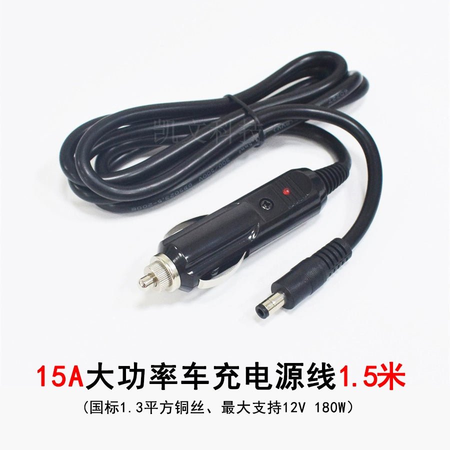 0,75 Kvadrat Metr Mis Qalın 12V Avtomobil Şarj Cihazı Elektrik Şnurlu Siqaret Çakmağı Dc5.5x2.5 Kişi Konnektoru Neytral 10A daxilində