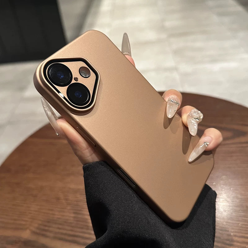 Ultra nazik dəri tutqun iphone17 mobil telefon qutusu üçün uyğundur 16pro apple 17promax lens filmi ilə yeni hava 15pro qara döyüşçü 13 kişi 14 düz rəng və hər şey daxil 12 qoruyucu örtük