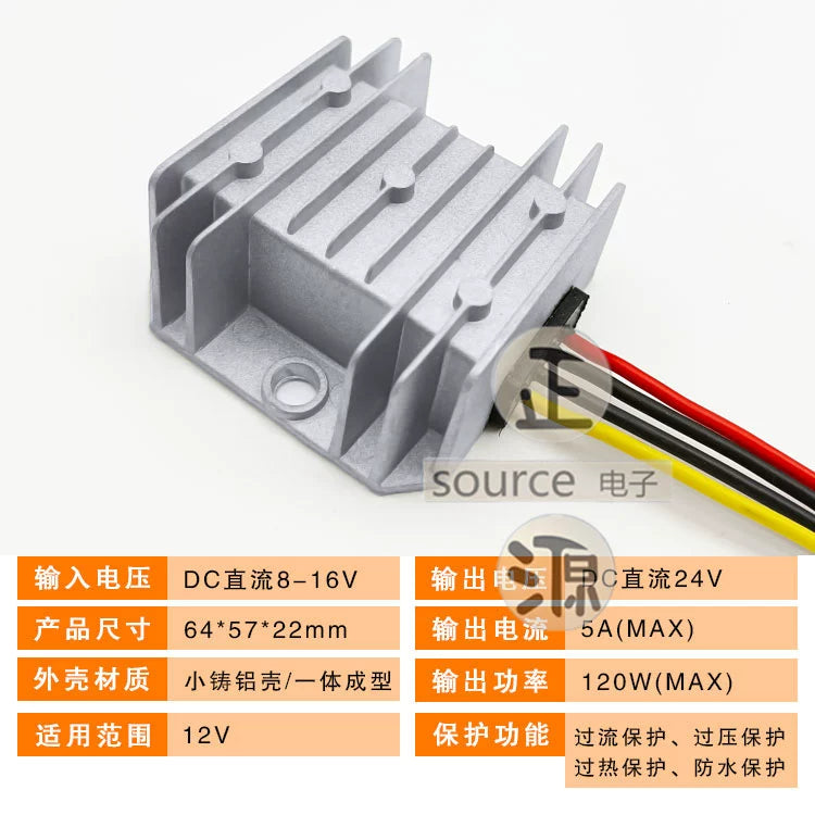 48v36v24v-dən gərginlik tənzimləyicisi 24V avtomobilin DC enerji təchizatı transformatoru 12V gücləndirici 24V gücləndirici modul