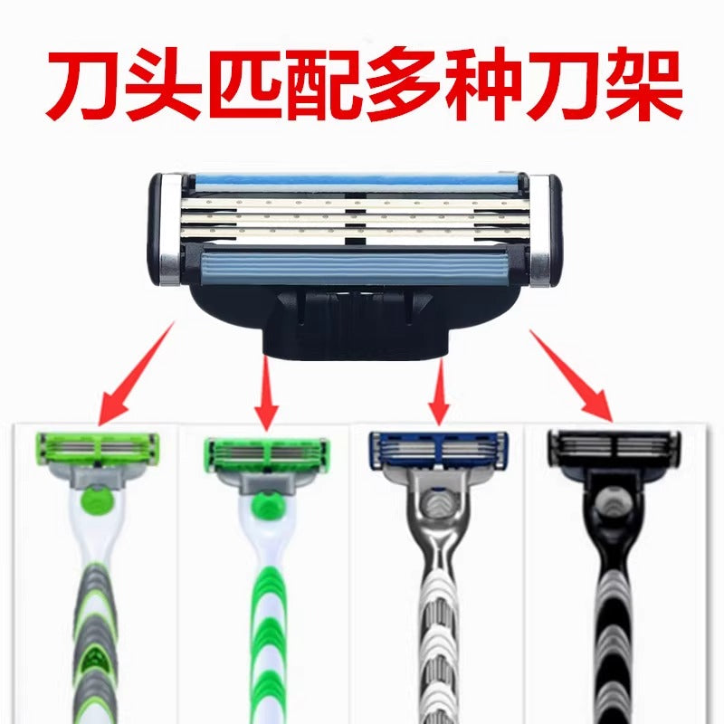 Gillette Sharp 3 üç qatlı kişi ülgücünün əl ülgücünün başının dəyişdirilməsi üçün uyğundur