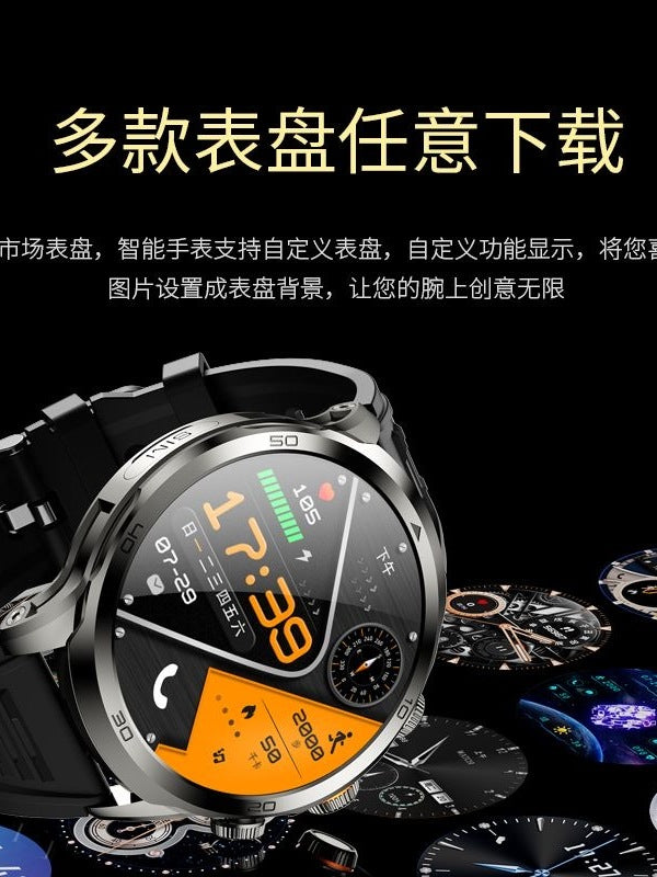 Huaqiangbei'nin yeni yüksək səviyyəli ikili sistemli H99 böyük ekranlı yuvarlaq ultra nazik ağıllı telefon saatı plug-in kartı 5G tam şəbəkəsi
