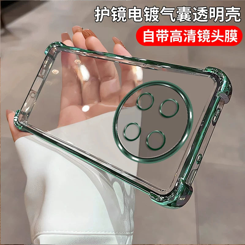Obyektiv filmi ilə Huawei Enjoy 90 Pro Max mobil telefon qutusu üçün uyğundur, şəffaf Enjoy 90 Plus yeni Enjoy 90 düşməyə qarşı qoruyucu örtük CHZ-AL00 hər şey daxil Ninety Pro qabıq kişi maks qadın