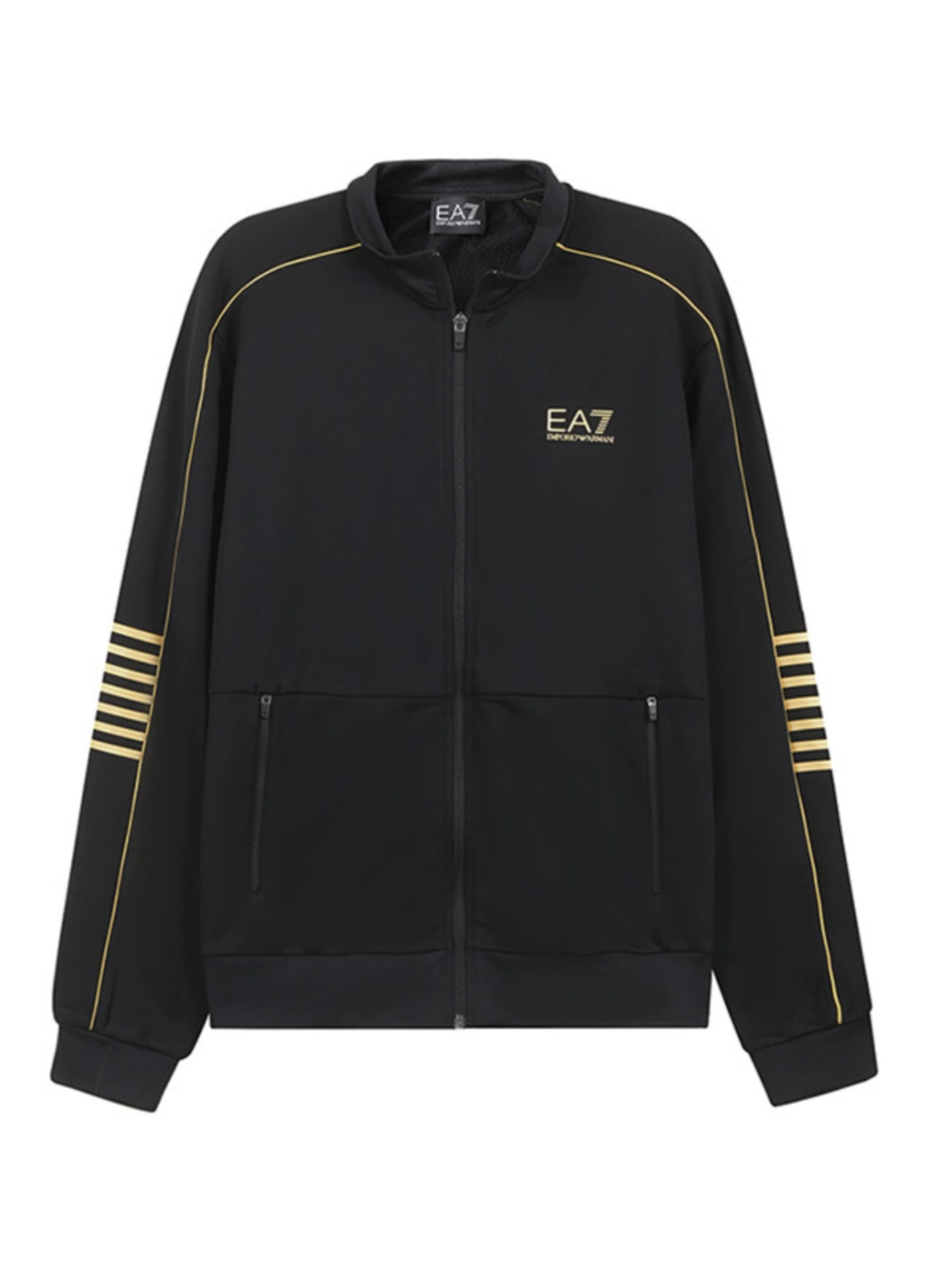 Yeni Armani EA7 Kişilər üçün Fermuarlı Yaxalıqlı Sweatshirt/İdman Kardiqanı 6RPM07 PJ16Z