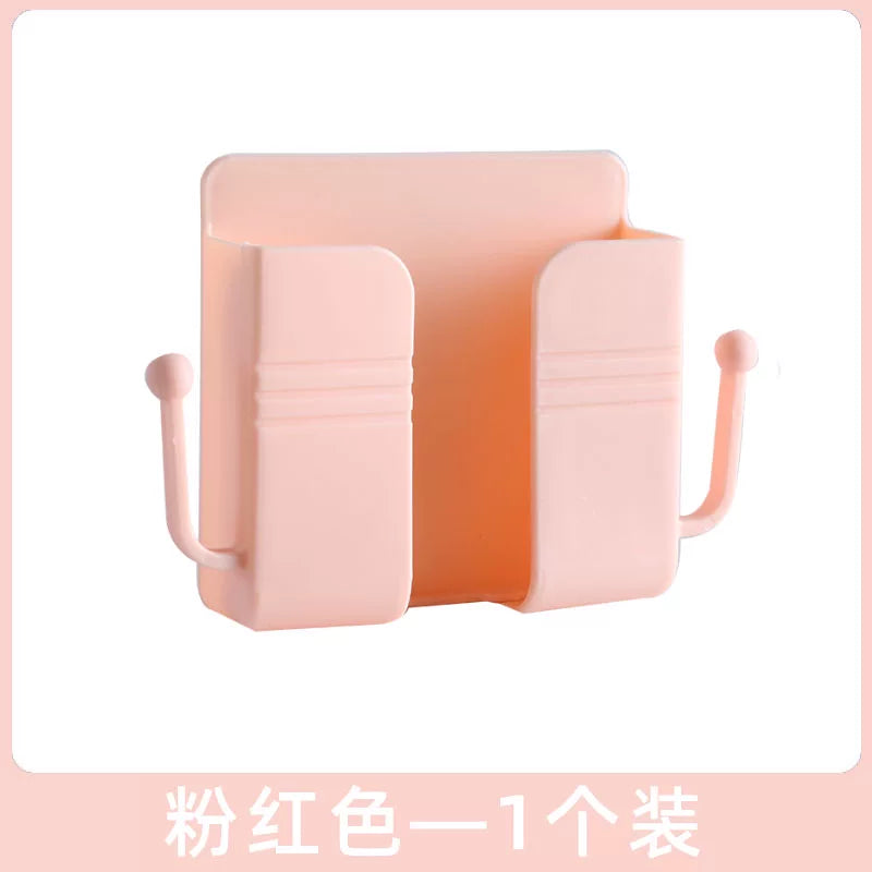 Dəzgahsız divara quraşdırılmış telefon şarj stendi, yapışqanlı pult saxlama qutusu, yataq kənarındakı tənbəl telefon tutacağı