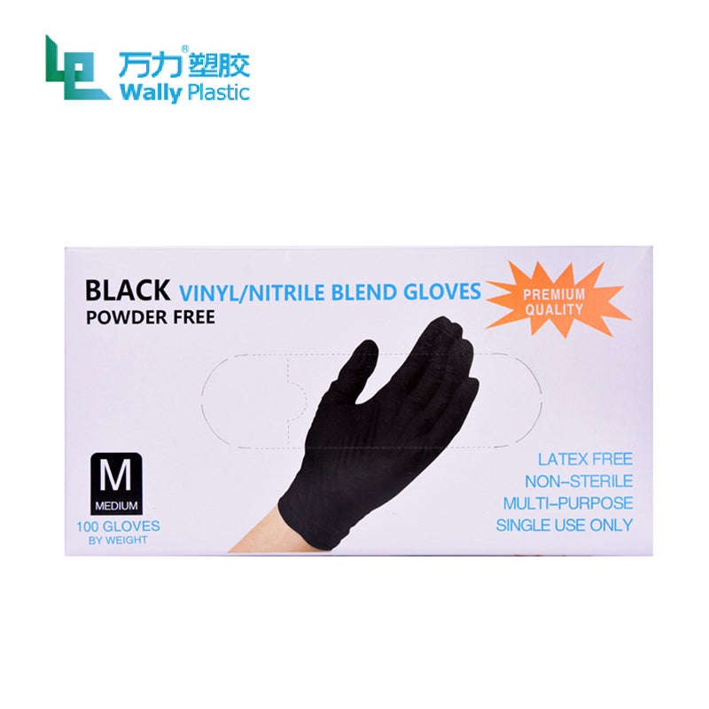 Wanli birdəfəlik istifadə edilə bilən nitril dəyişdirilmiş əlcəklər, sintetik yüksək elastik PVC qalınlaşdırılmış ləkələnmiş səth, gözəllik, iaşə və qida məhsulları üçün xüsusi