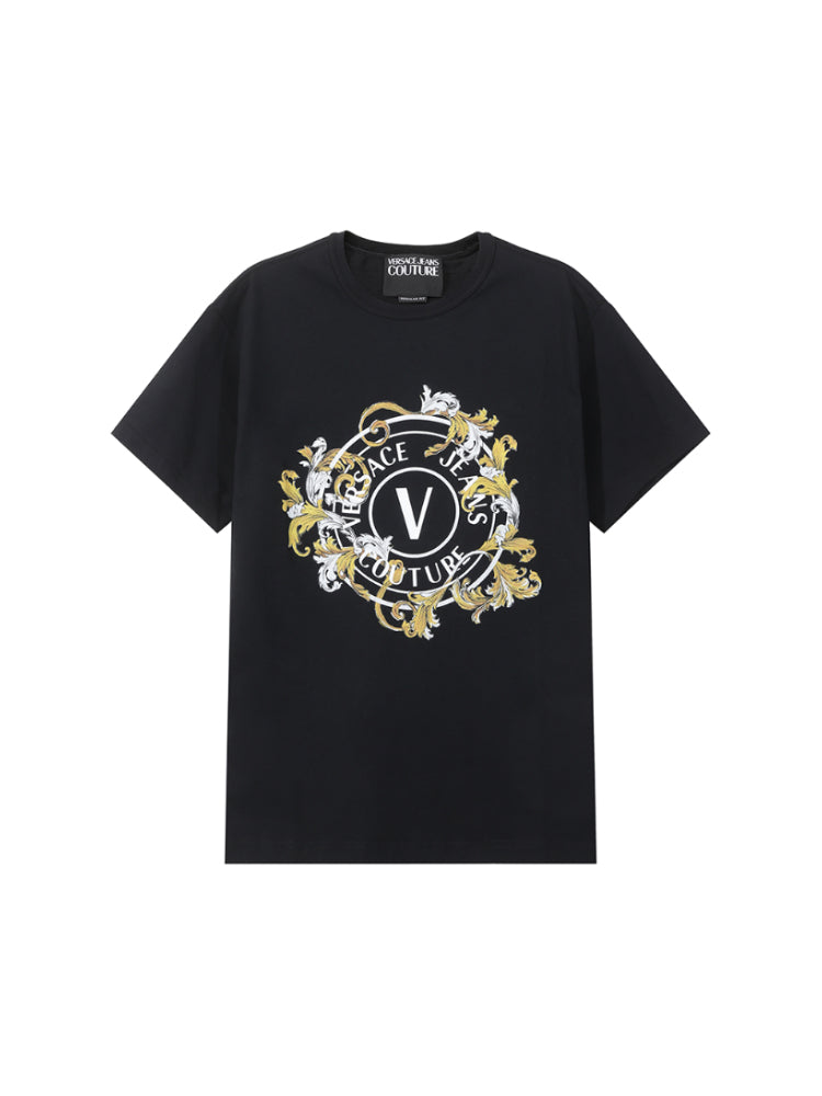 VJC Versace New Men's Cotton Short Sleeve T-Shirt 78GAHC01 CJ01C