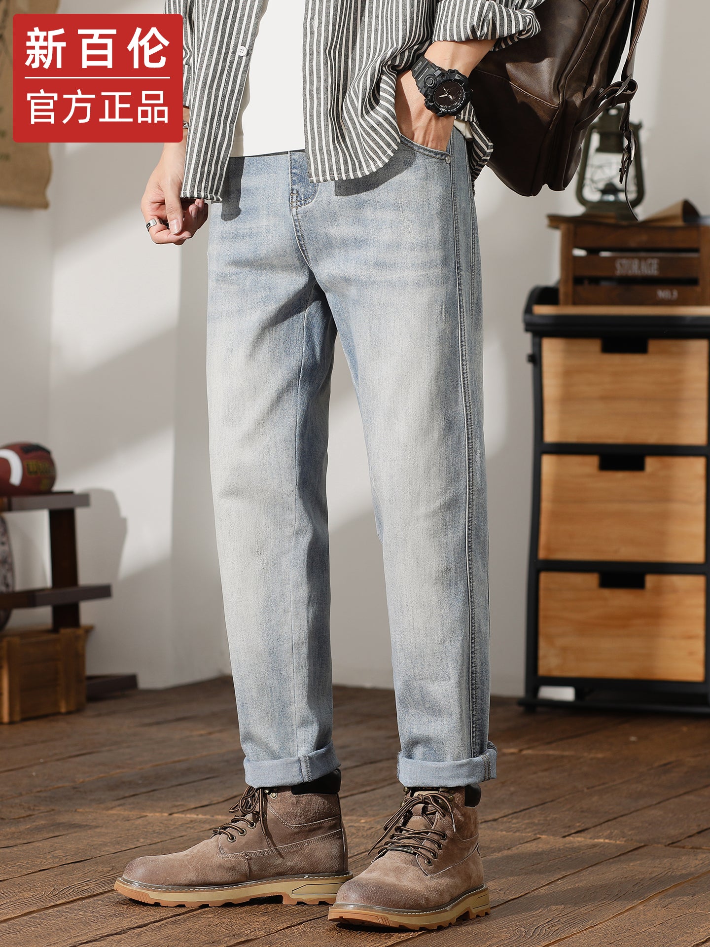 New Balance Kişilər üçün Düz Ayaqlı Boş Fit Qısa Hərəm Şalvarı, Yaz/Payız Mövsümü, 2025 Yeni Model