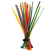 Ev bəzəyi paketi rəngli neylon kiçik kabel bağları 3x100 eni 1,8 mm kabel idarəetməsi qırmızı sarı mavi yaşıl zavod etiketi