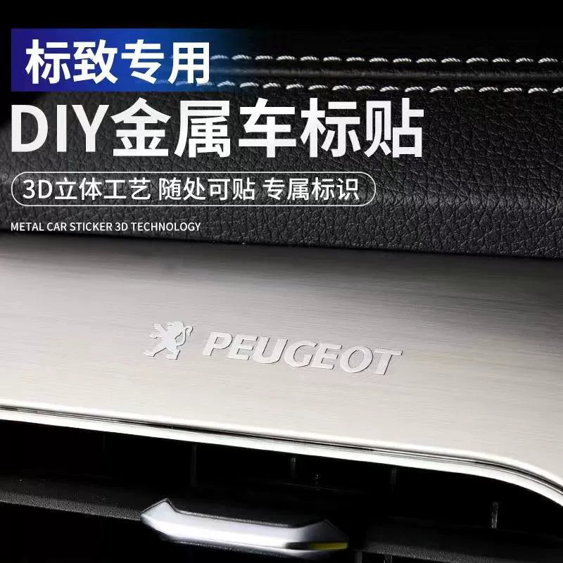 Metal Avtomobil Etiketləri 3D Üçölçülü Etiketlər Avtomobil Loqosu Mərkəzi İdarəetmə Pəncərəsi Avtomobil Daxili Dizayn Modifikasiyası Qəşəng Yaradıcı Dekorativ Etiketlər Neytral