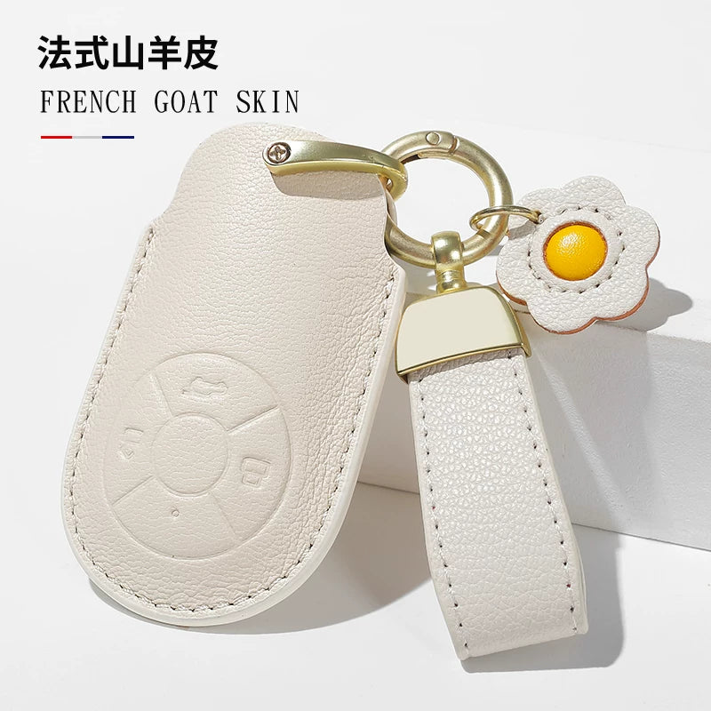 Euler Good Cat açar örtüyü, qadın Good Cat GT Lightning Cat orijinal dəri avtomobil açar örtüyü, balet pişik açar zəncirinə uyğundur