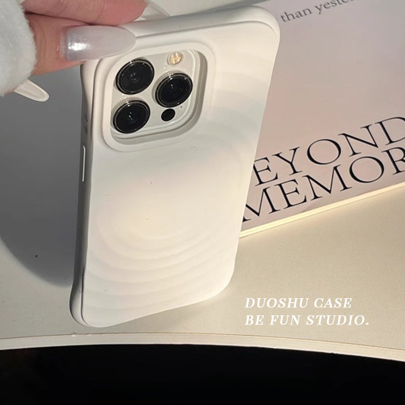 iphone17promax apple 16pro cib telefonu üçün uyğun düz rəngli yüksək səviyyəli maqnit dalğası dairəsi 15promax yeni qadın 14pro Yapon və Koreya 12pro yaradıcı 13pro əyləncə 11