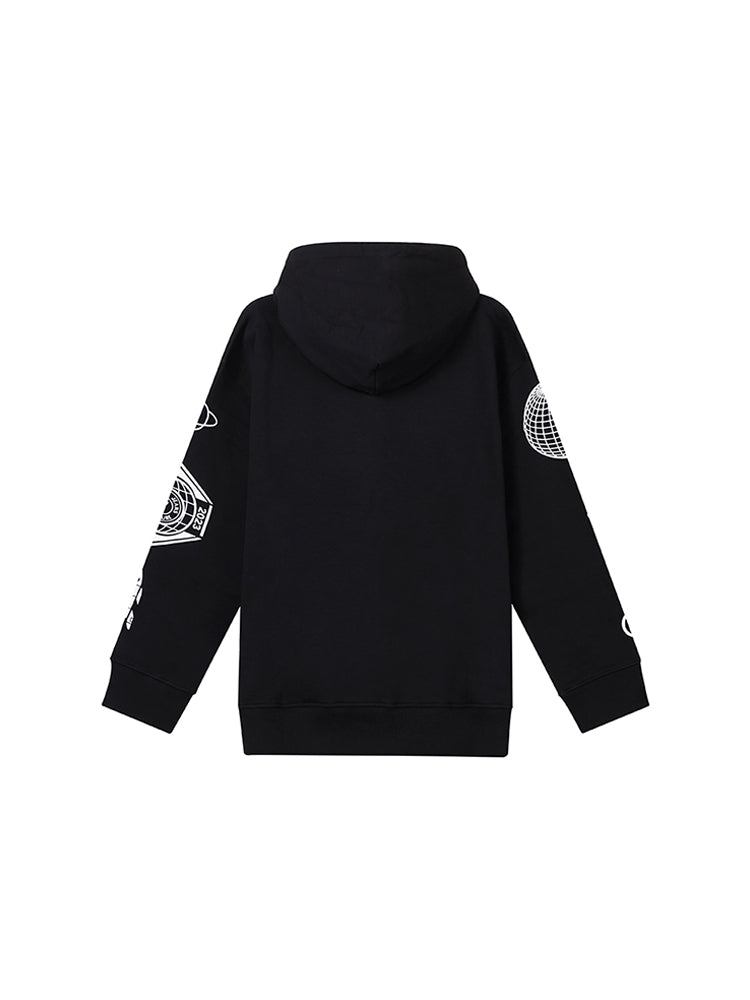 Versace VJC Men's Loose Fit Fleece-Lined Hooded Sweatshirt, Men's Sweatshirt 73GAIT19 CF00O