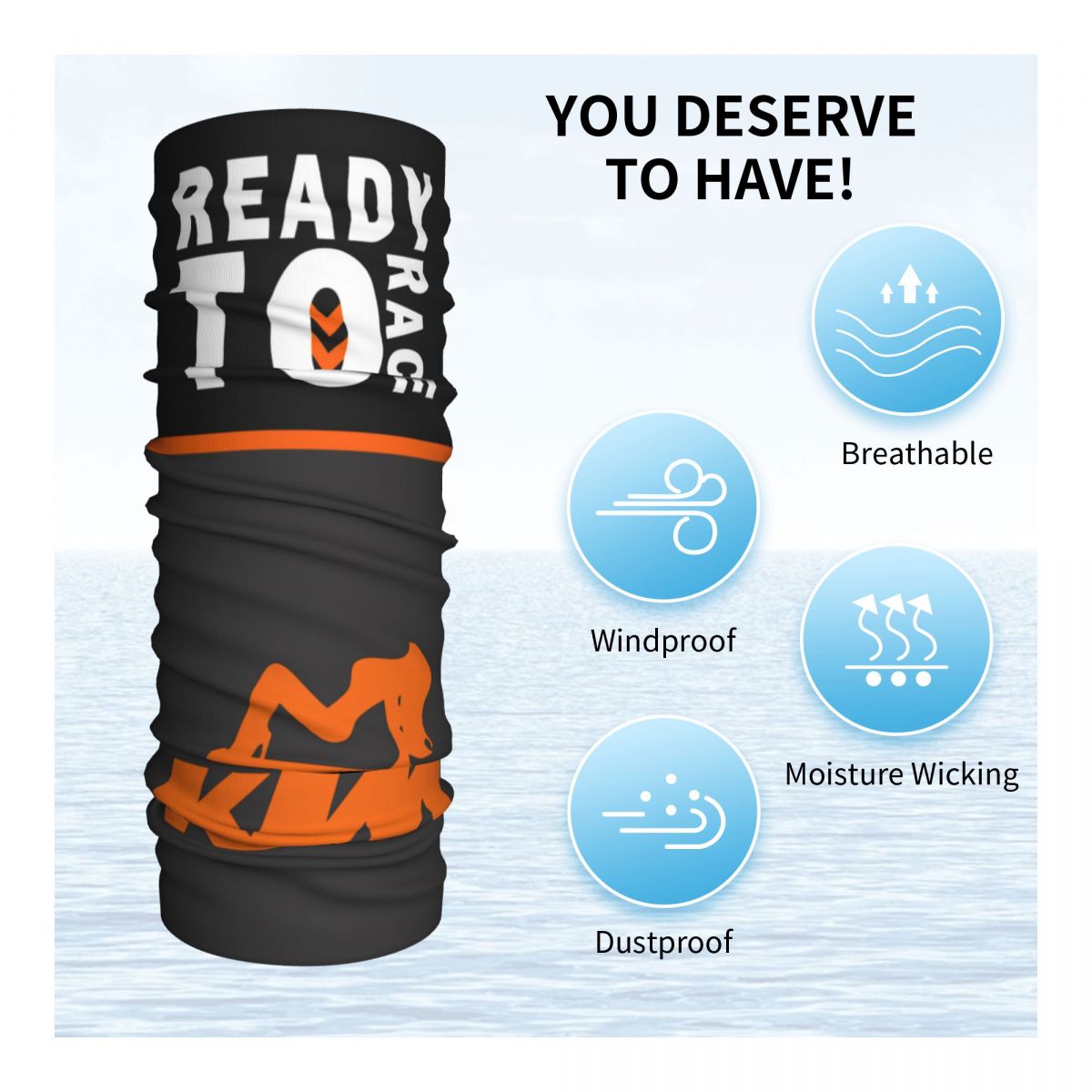 Motor Motocross Bandana Aksesuarları Boyun Gaiter Printli Moto