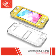 switch Lite oyun konsolu şəffaf qoruyucu kristal qutu mötərizə ilə yıxılmaya və sürüşməyə qarşı NS lite sərt çanta