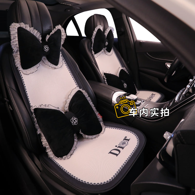 Car seat cushions, for all seasons, premium feel, semi-covered seat covers for women's car interiors, popular online car seat covers, car cushions, seat cushions.