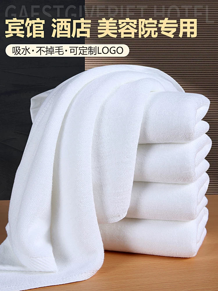 Ayaq hamamı üçün təmiz pambıq ağ dəsmal otel otel gözəllik salonu hamam mərkəzi xüsusi üz dəsmal qatılaşdırılmış hamam dəsmal