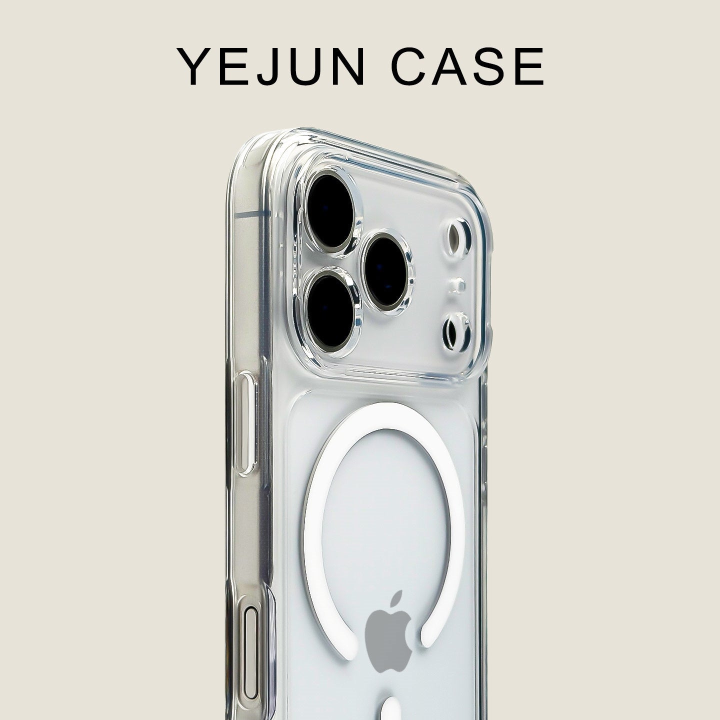 Yejun Apple 17 mobil telefon qutusu üçün uyğundur ağ aurora yüksək şəffaflıq iphone17promax maqnit akril 16pro incə dəlik 15 İnternet ünlü nişanı 14 moda brend 13 lüks moda kişi və qadınlar Hava