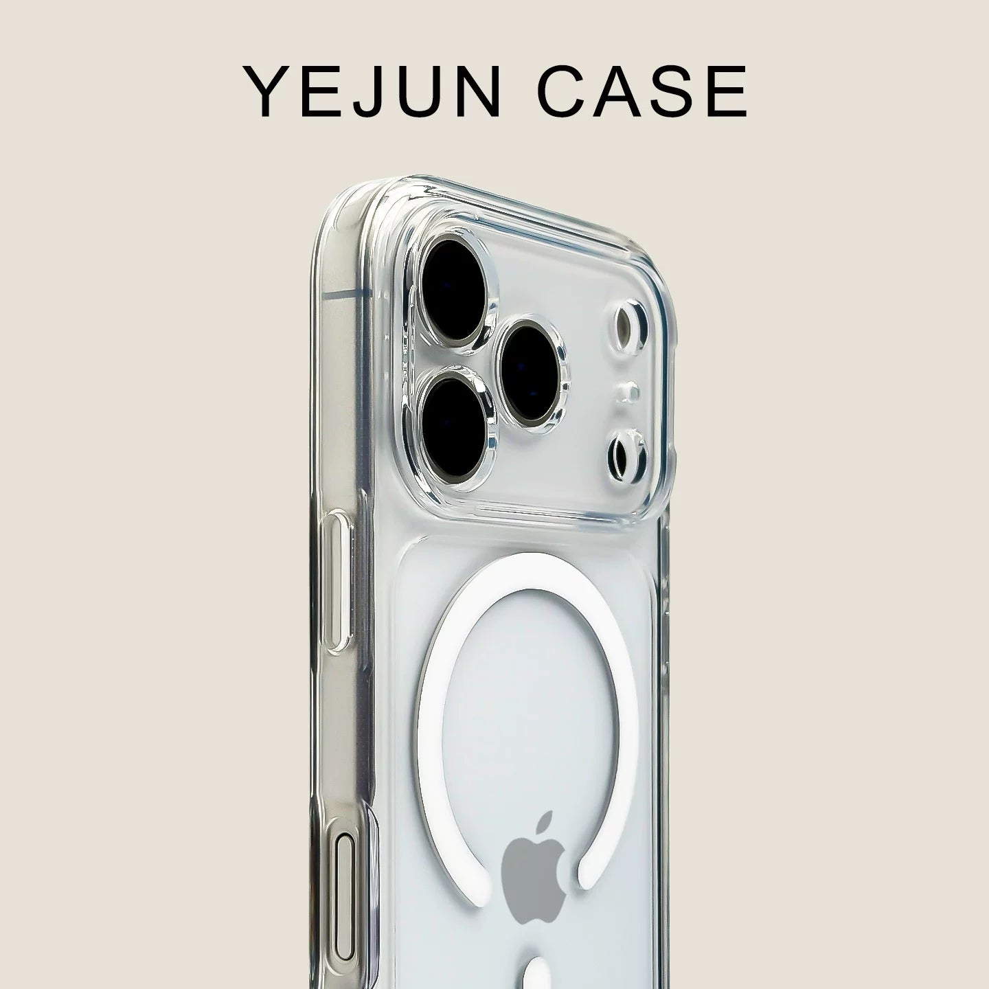 Yejun Apple 17 mobil telefon qutusu üçün uyğundur ağ aurora yüksək şəffaflıq iphone17promax maqnit akril 16pro incə dəlik 15 İnternet ünlü nişanı 14 moda brend 13 lüks moda kişi və qadınlar Hava