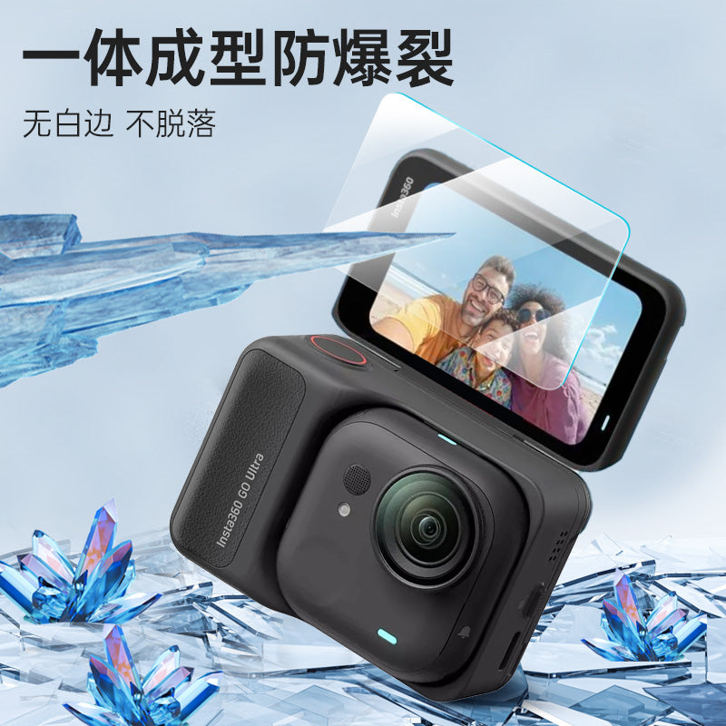 Kölgə daşı Insta360 GO Ultra temperli film baş barmaq kamerası ekran qoruyucusu düşməyə qarşı aksesuarlar üçün uyğundur