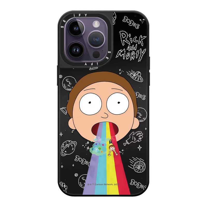 CASETiFiY Əməkdaşlıq Rick and Morty 16 Pro, iPhone 17 Pro Max və Apple 15 Plus Telefon Qabı ilə Uyğundur 12 Trendy Qab 13 Damlama Qoruyucu 14 Güzgü Yaradıcı Maqnit Yapışqanlı Huaqiangbei Qadınlar üçün Əvəzedici
