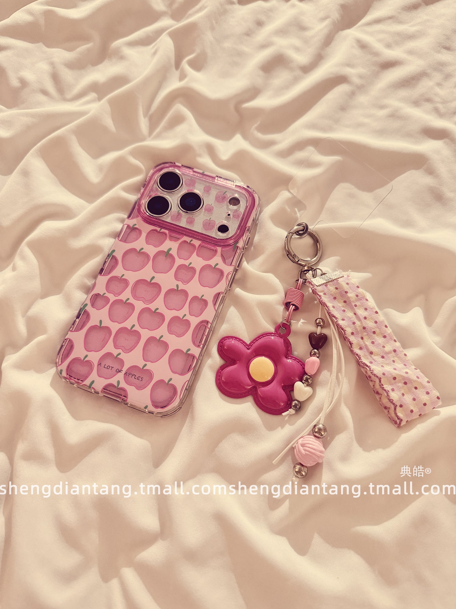 Niş ikiqat çəhrayı Apple Apple 17ProMax cib telefonu üçün qab iphone17 yeni 16pro girl 15 kreativ 14 qabaqcıl qadın modeli 16promax yumşaq silikon qoruyucu örtük zənciri
