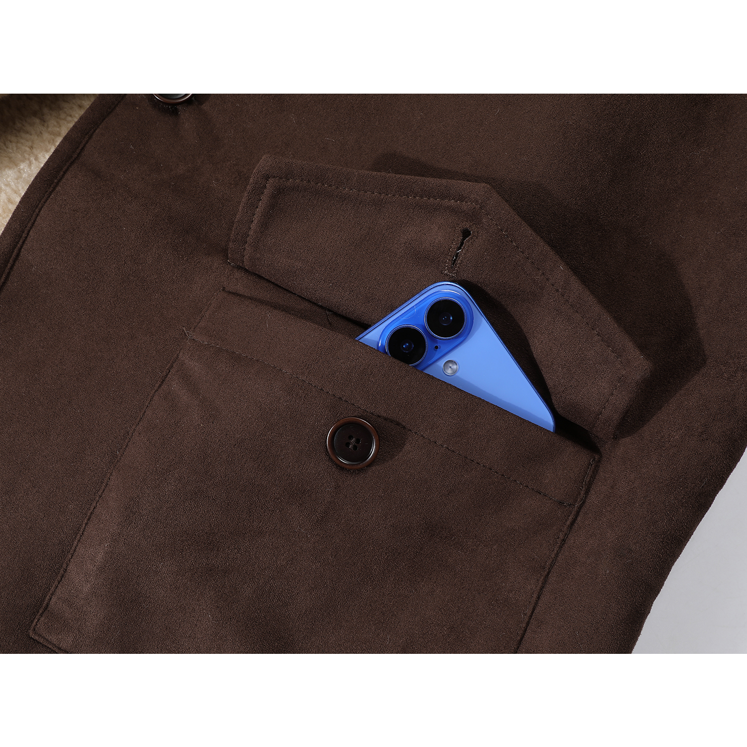 Chorlisa İsti Quzu Yunlu Dəri Gödəkçə Qadın Qış Yun Astarlı Qalın Gödəkçə Boş Motosiklet Zamşa Üst