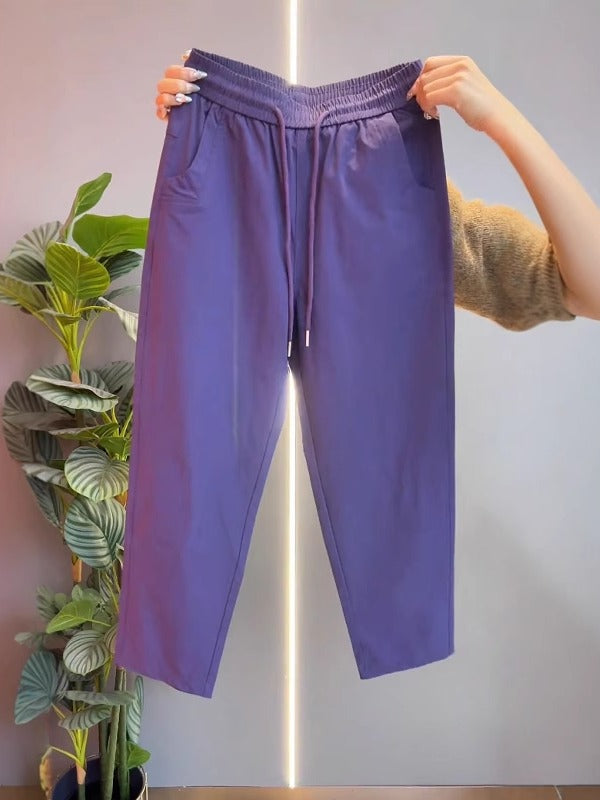 Böyük Ölçülü 2026 Yay Yeni Stil Armud Formalı Böyük Ölçülü Hərəm Kəsik Şalvarı - Arıqladıcı İdman Gündəlik Şalvar